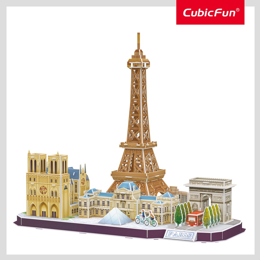 114pc CubicFun City Line Paris 3D Puzzle Kids/Children Interactive Fun Toy 3y+