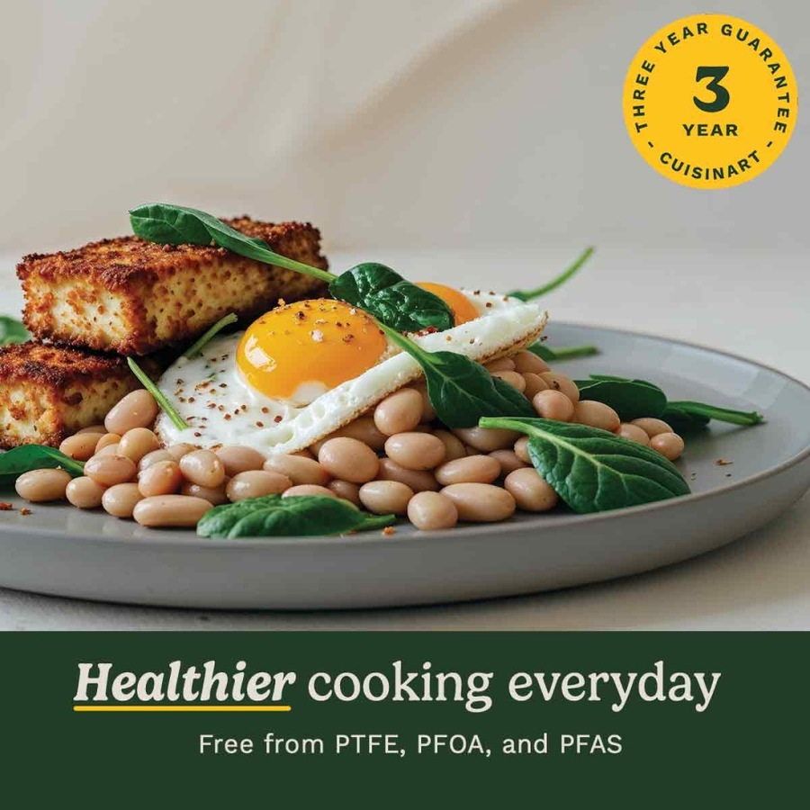 11pc Cuisinart Ceramica XT Nonstick Kitchen Cookware Cooking Set Black