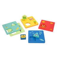 11pc Tooky Toy Logic Sensory Game Shapes Educational/Interactive Fun Play 2+