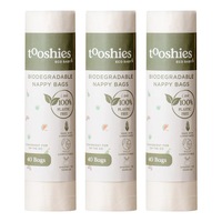 120pc Tooshies Biodegradable On The Go Baby Nappy/Diaper Disposal Bags 16x23cm