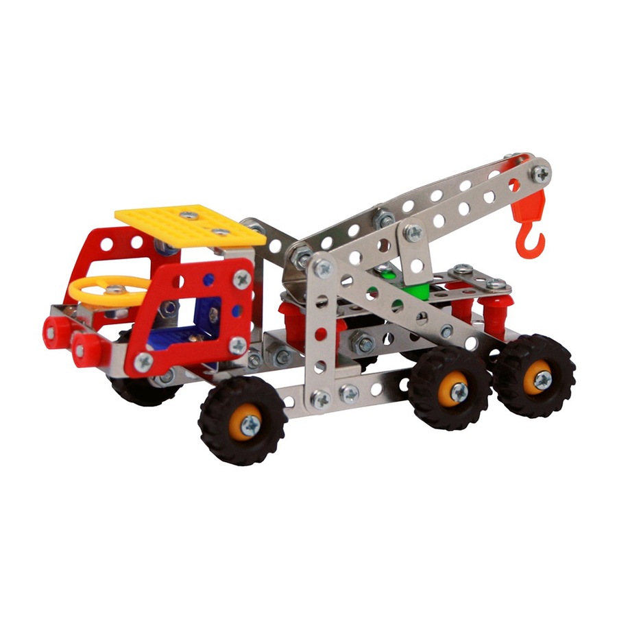 127pc Construct IT DIY Tow Truck Toy w/ Tools STEM Build Assembly Kit Kids 8+
