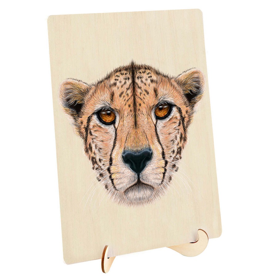 128pc Puzzle Master Kids/Teen Wooden Jigsaw Puzzle Series 5 Cheetah 12y+