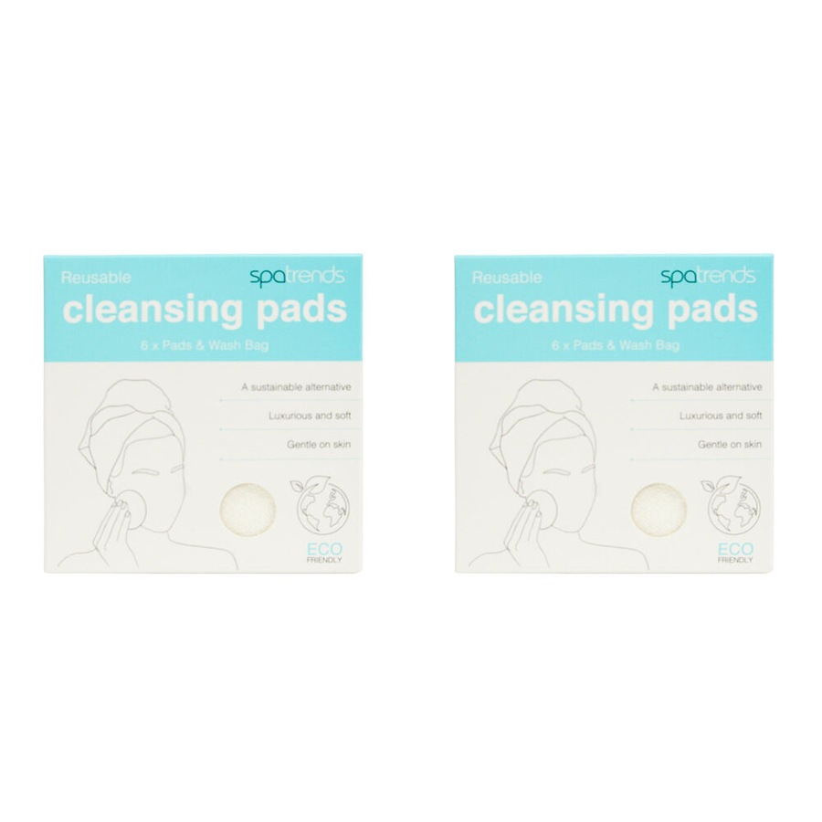 12pc Annabel Trends Spa Trends Bamboo Cleansing Pads Facial Care Reusable
