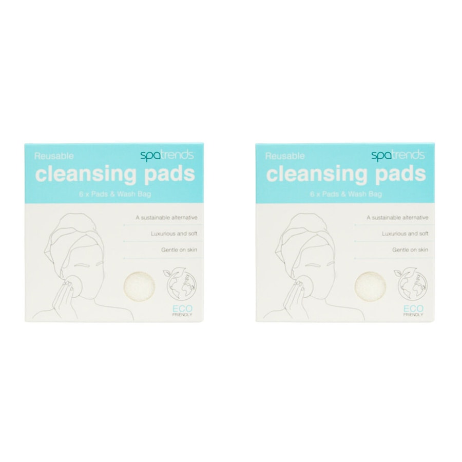 12pc Annabel Trends Spa Trends Bamboo Cleansing Pads Facial Care Reusable