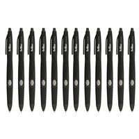 12pc Artline Supreme 1.0mm Ball Point Pen Writing School Ballpoint Pens Black