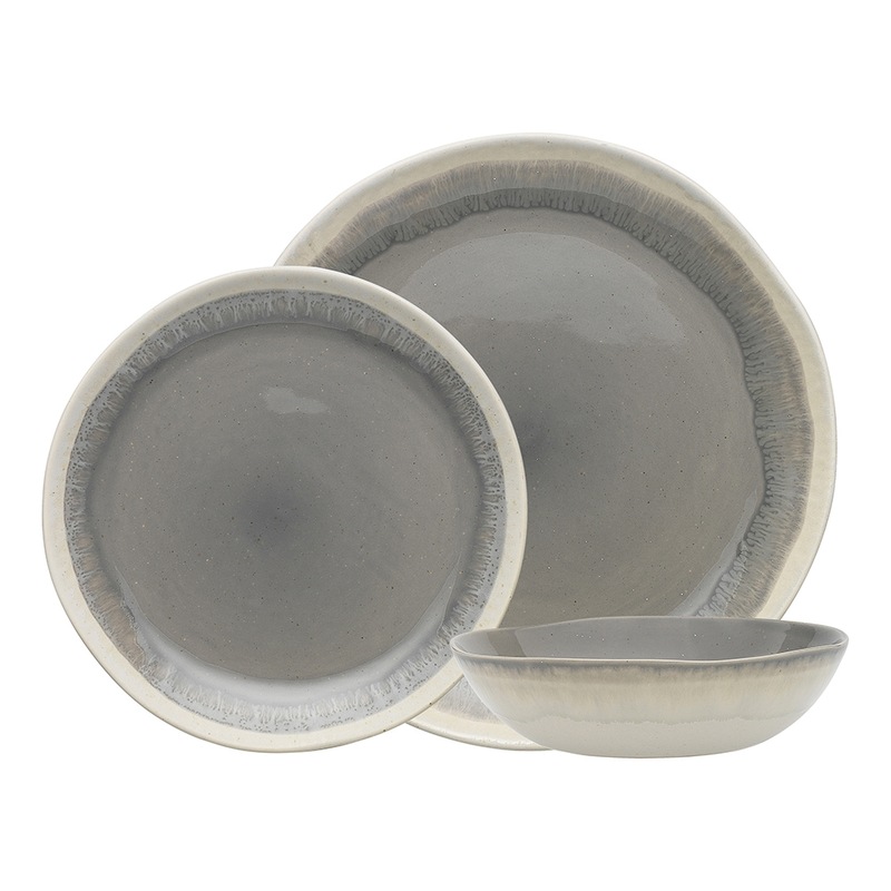 Buy 12pc Ecology Dawn Stoneware Dinner Set Plate/Side Dish/Bowl