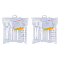 12pc Flight Mode Plastic Travel Bottle Set Container Refillable Storage Clear
