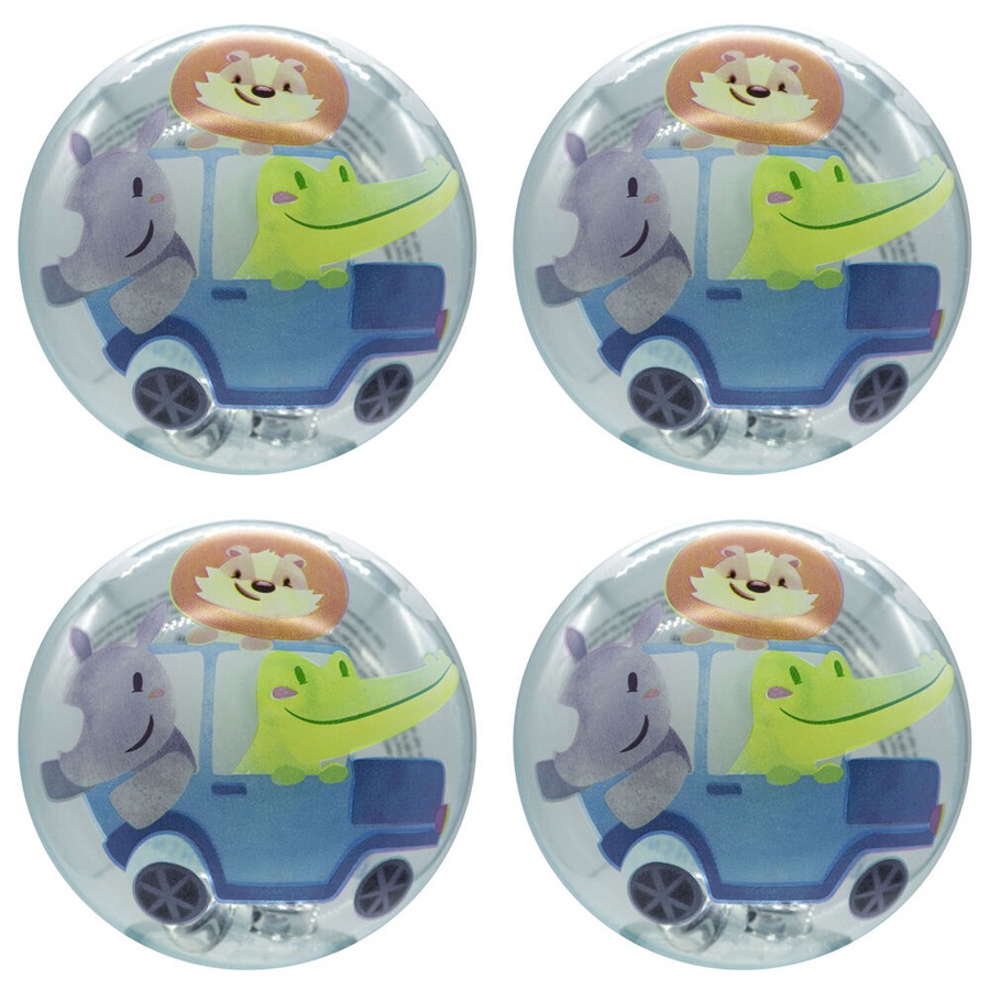 4pc Hello Sunshine Light Up Sensory Balls Baby Sensory Play Toys Assorted 6m+