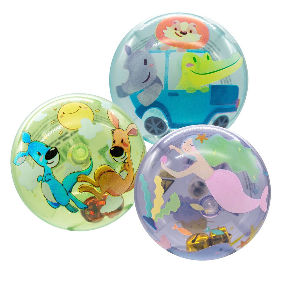 4pc Hello Sunshine Light Up Sensory Balls Baby Sensory Play Toys Assorted 6m+