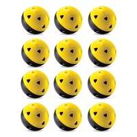 12pc SKLZ Impact Practice/Training Pop Back Golf Balls Strong/Durable YEL/BLK