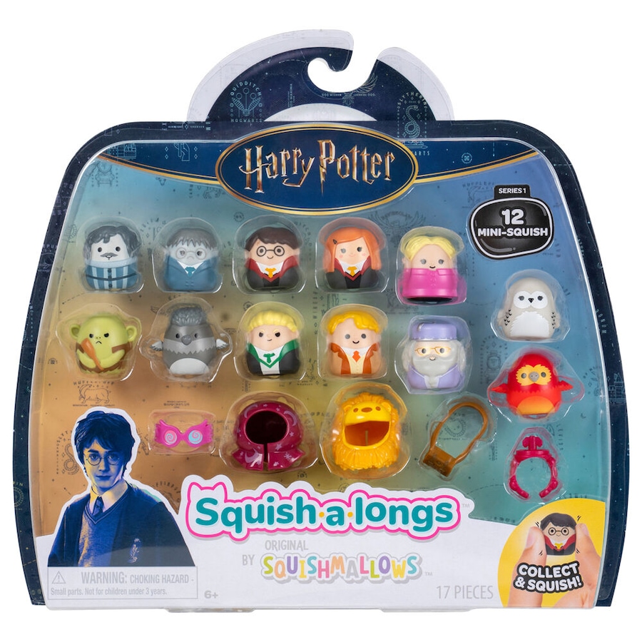 12pc Squishmallows Harry Potter Squish A Longs Kids Figure Soft Toy 6y+ Assorted