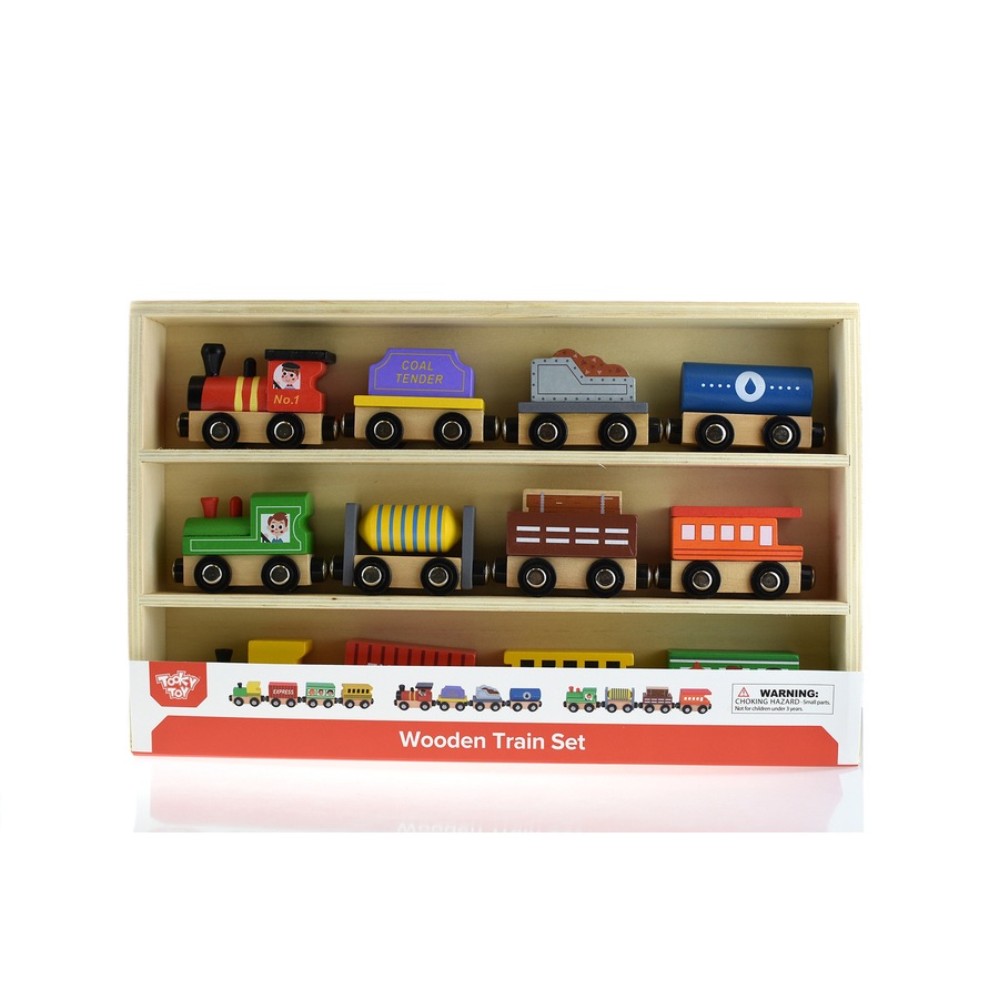 12pc Tooky Wooden Choo Choo Train/Carriage Set Pretend Play Kids/Toddler Toy 3+
