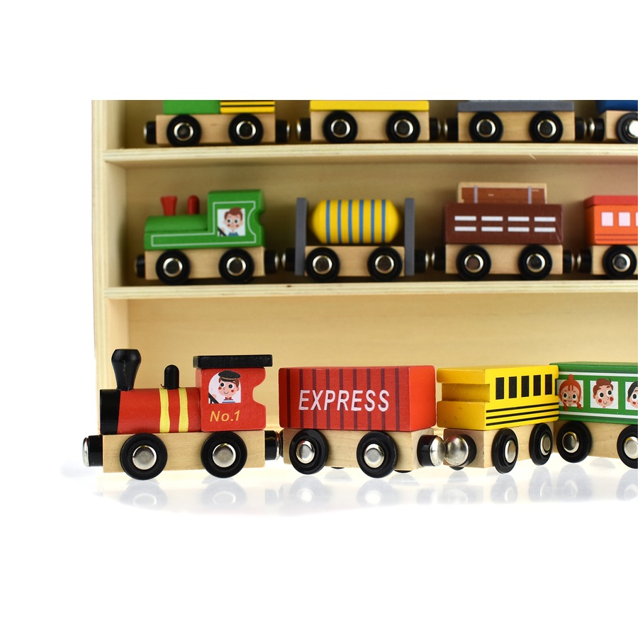 12pc Tooky Wooden Choo Choo Train/Carriage Set Pretend Play Kids/Toddler Toy 3+