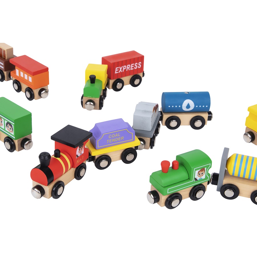12pc Tooky Wooden Choo Choo Train/Carriage Set Pretend Play Kids/Toddler Toy 3+