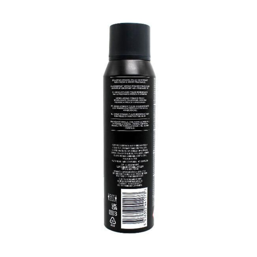12PK Adidas Men Dynamic Pulse Deodorant Body Spray Fresh & Moody 150ml Fragrance