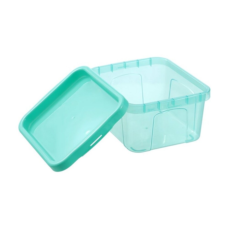 12PK Boxsweden Click Storage Box 2.3L Secure Lock Lid Home Organisation Assorted