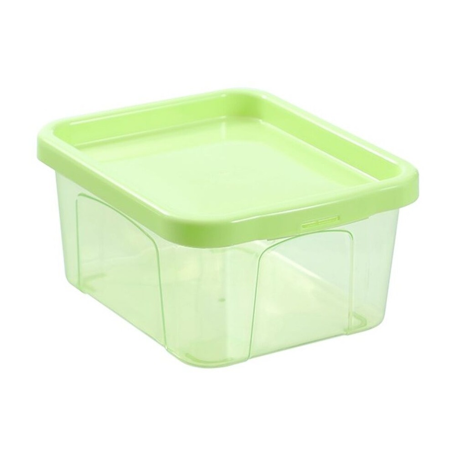 12PK Boxsweden Click Storage Box 2.3L Secure Lock Lid Home Organisation Assorted