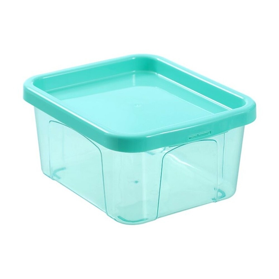 12PK Boxsweden Click Storage Box 2.3L Secure Lock Lid Home Organisation Assorted