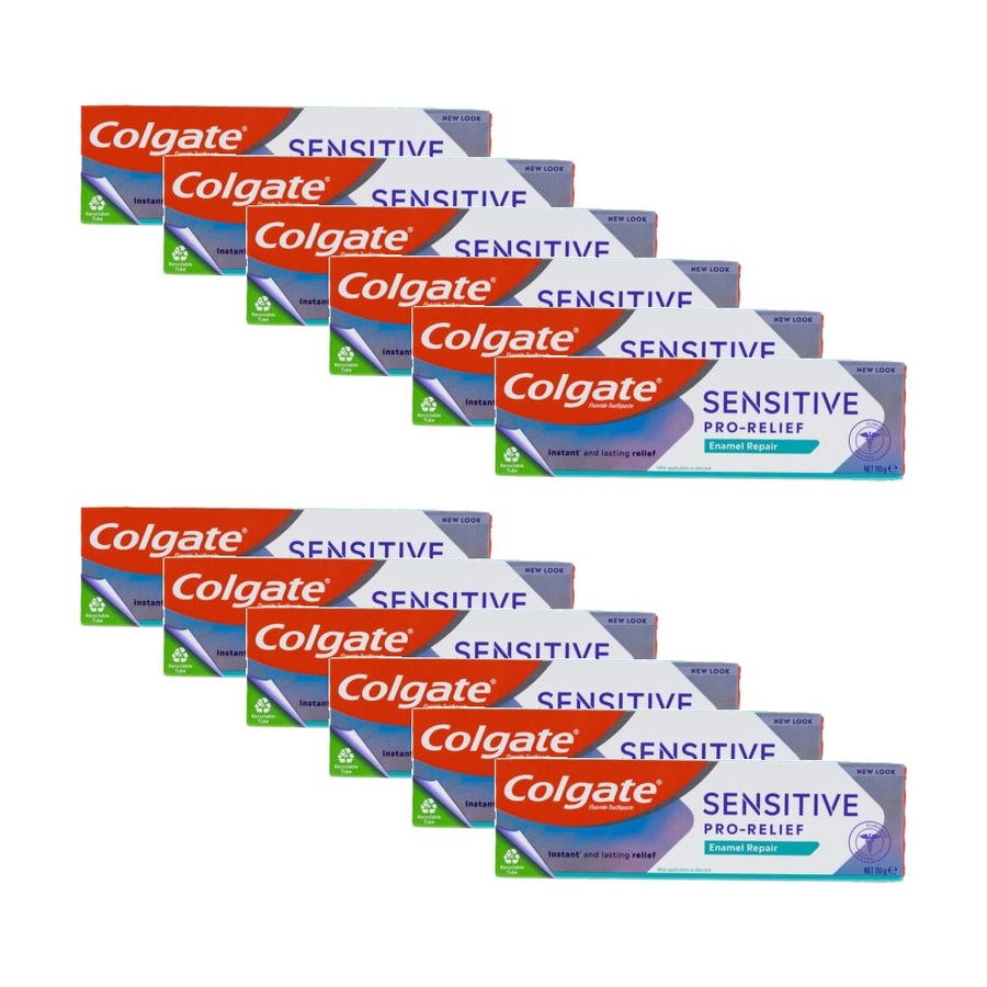 12PK Colgate Sensitive Pro-Relief Tooth Enamel Repair Toothpaste 110g