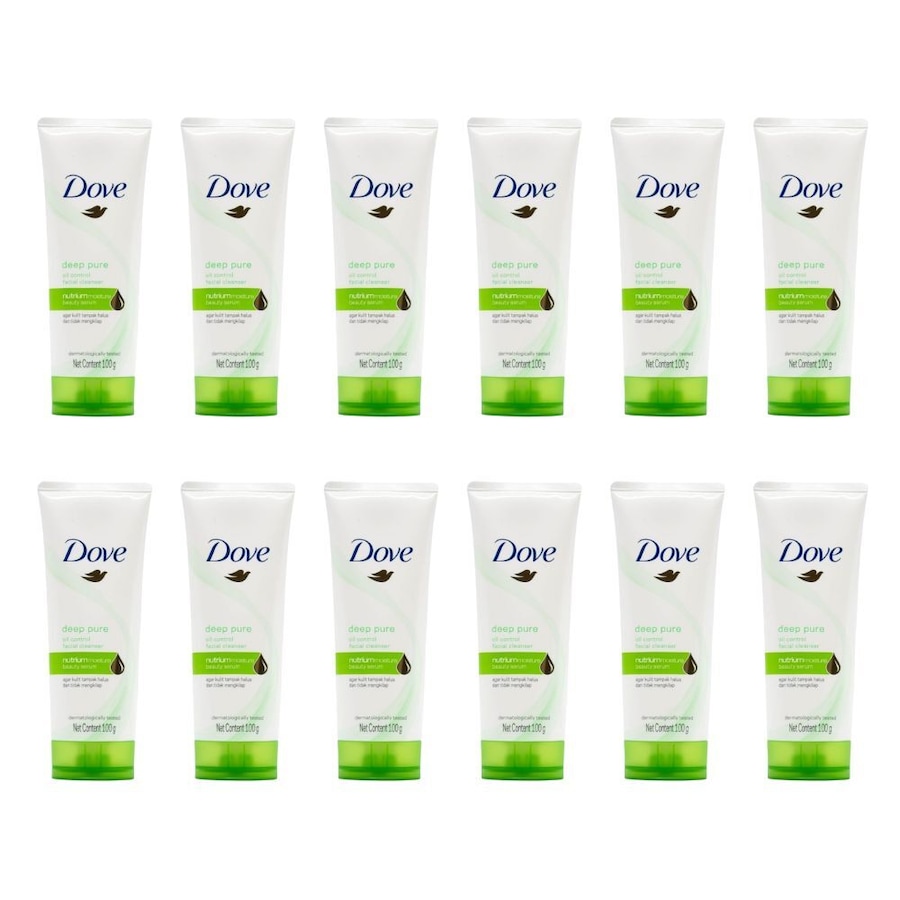 12PK Dove 100g Oil Control Facial Cleanser Women Moisture Beauty Serum Deep Pure