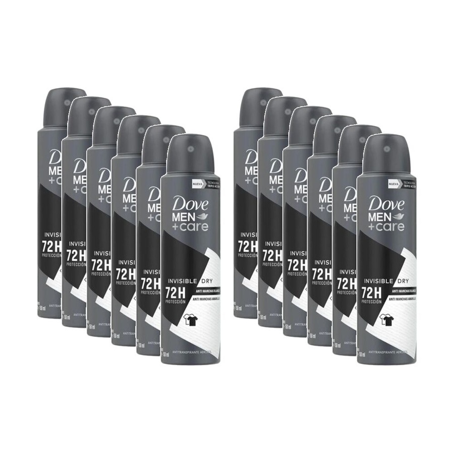 12PK Dove Antiperspirant Deodorant Body Spray Invisible Dry 150ml