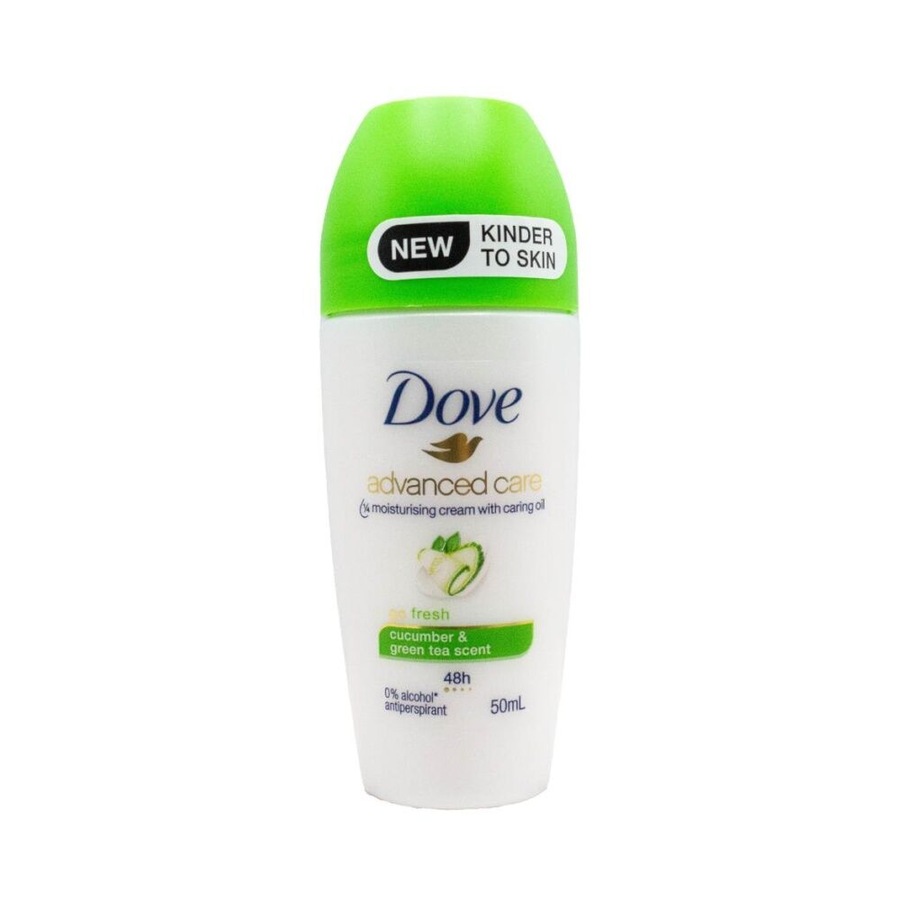 12PK Dove Antiperspirant Roll-On Deodorant 48 Hour 50ml Cucumber Green Tea