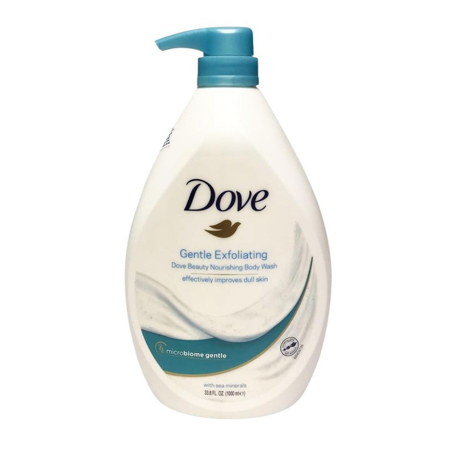 12PK Dove Cream Gentle Exfoliating Body Wash 1L Moisturising Bath Care Soothing