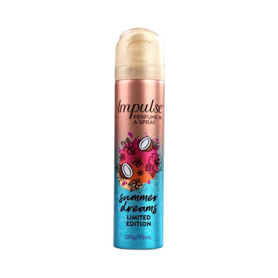 12PK Impulse Limited Edition Summer Dreams Pefume/Body Spray for Women 75ml