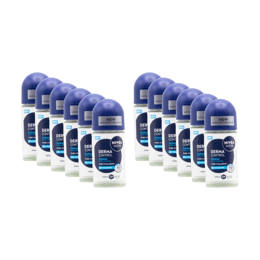 12PK Nivea 72H Antiperspirant Men's Roll On Deodorant 50mL Pro Vitamin B5