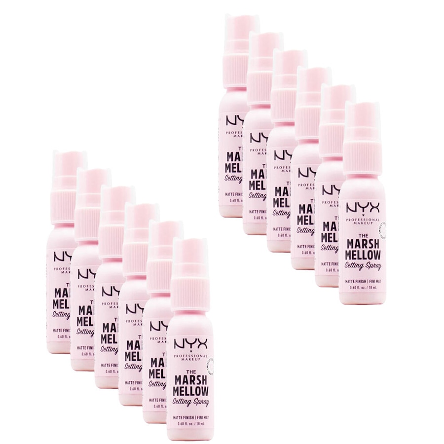 12PK NYX 18ml The Marshmallow Vegan Travel Makeup Setting Spray Matte Pink