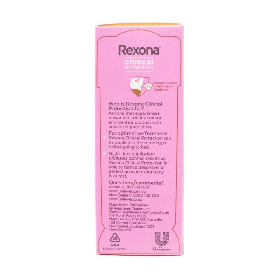 12PK Rexona Clinical Protection Antiperspirant Deodorant Cream Sheer Powder