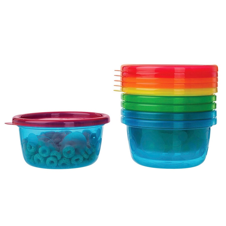 12PK The First Years Take & Toss Baby Bowls/Sippy Cups Feeding Food Containers