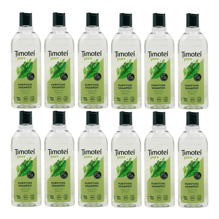 12PK Timotei Pure Purifying Shampoo 300ml Green Tea Extract Hair Nourishing