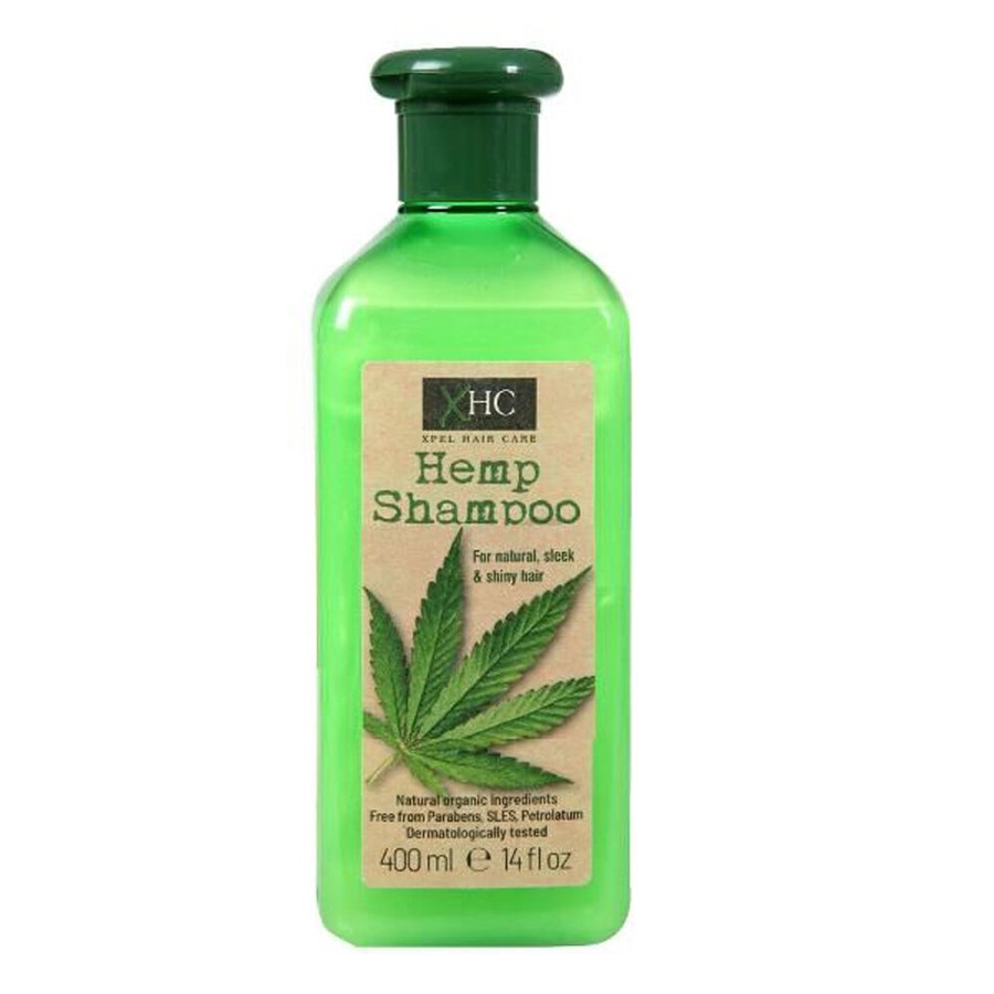 12PK XHC Natural Organic Hemp Shampoo For Sleek & Shiny Hair 400ml Paraben Free