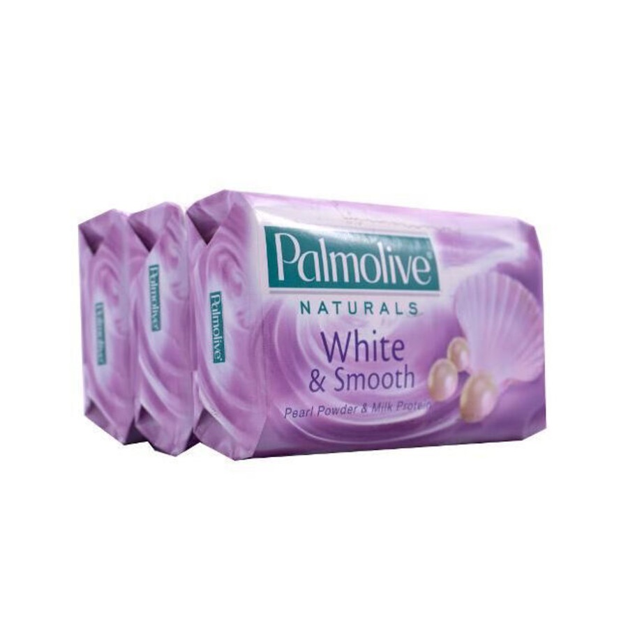 12x 3pc Palmolive Naturals Pearl Powder & Milk Protein Soap Bar 80g Body Care