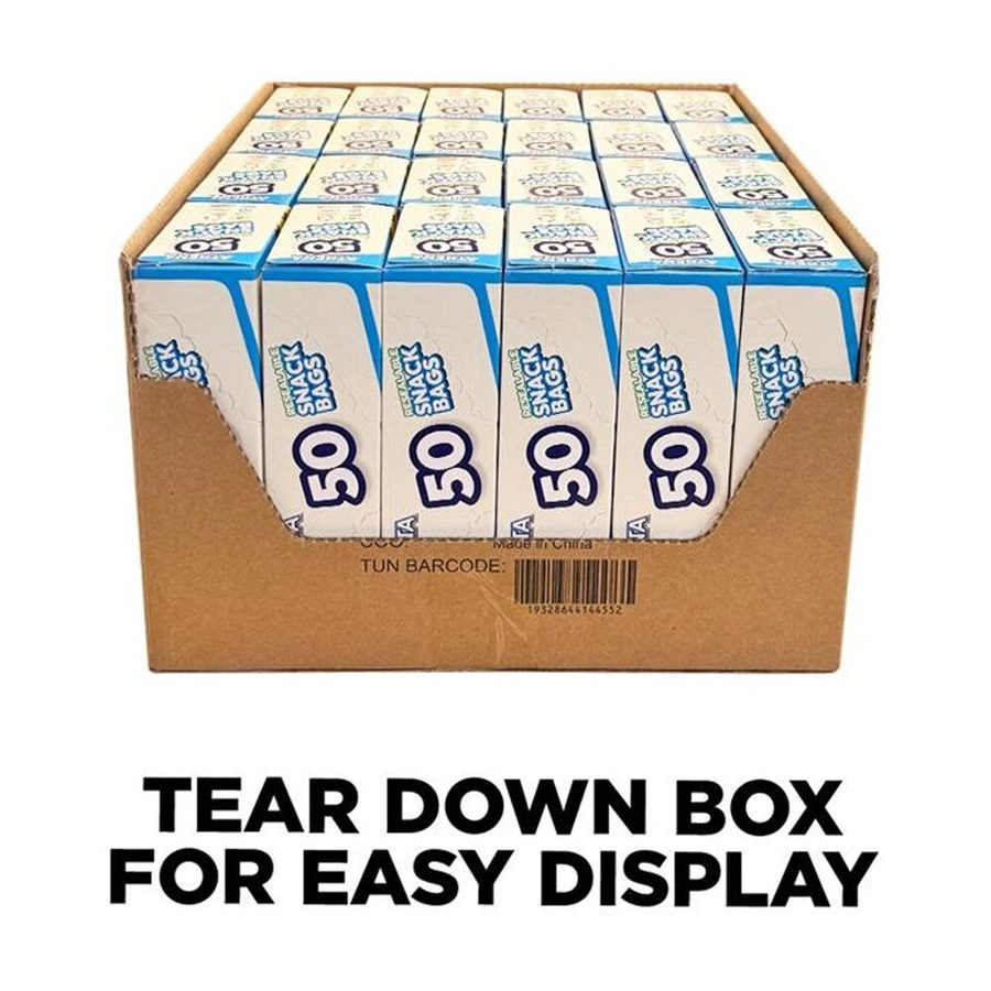 12x 40PK Athena Resealable Snap Lock Food Storage Sandwich Bags 18x16.5cm