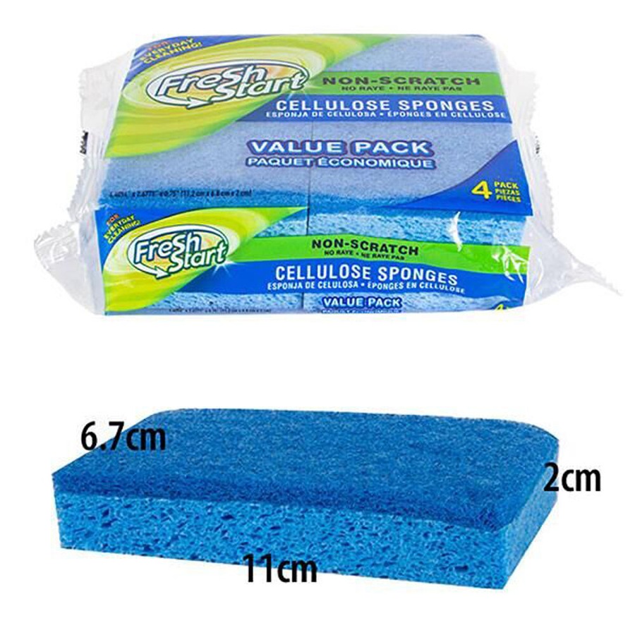 12x 4pc Fresh Start Multipurpose Cleaning Cellulose Sponge Value Pack