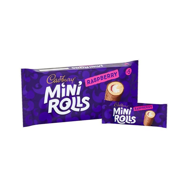 Buy 12x 5PK Cadbury Chocolate Raspberry Mini Rolls Snack Cake/Dessert ...