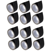 12x Anti-Slip Sticky Adhesive 48mm/3m Tape/Stickers f/ Floor/Stairway Steps BLK