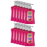 12x Dettol 250ml Liquid Soft on Skin Hand Wash Soap Raspberry Pump