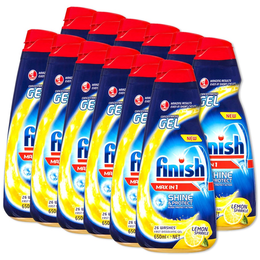 Finish 312 Washes Concentrated Gel Lemon Dishwasher Liquid Detergent (No Tabs)