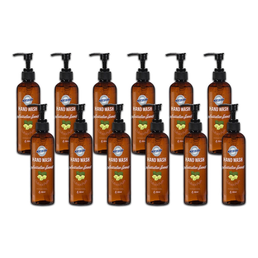 12x Northfork Gentle Hand Cleaner Liquid Hand Wash Soap Outback Plum 250ml