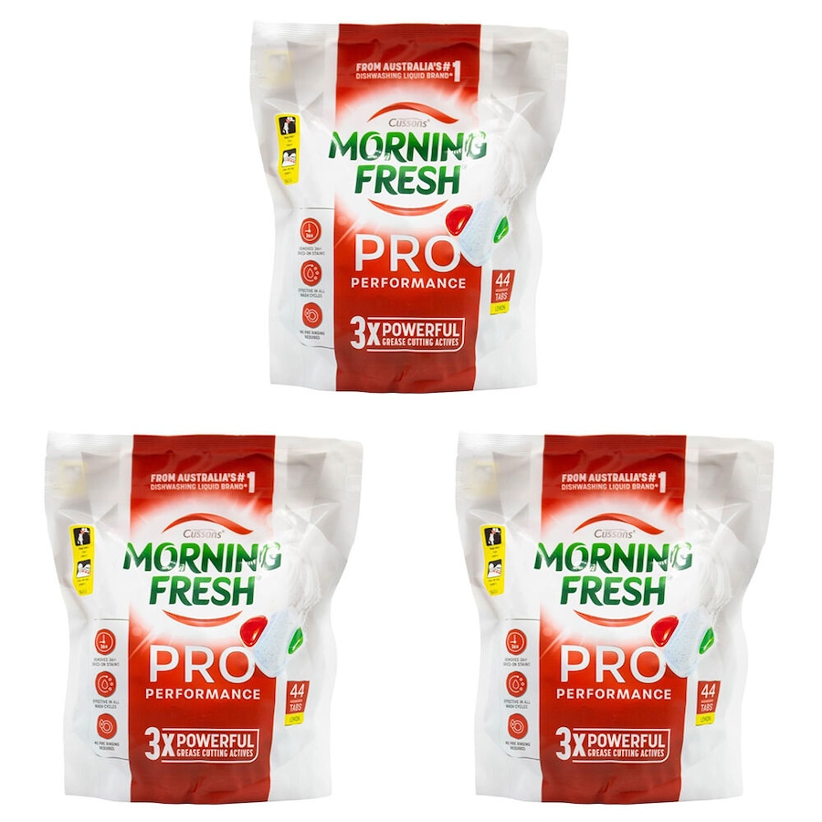 132pc Morning Fresh Dishwasher Tablets Pro Performance Cleaner Soap Lemon