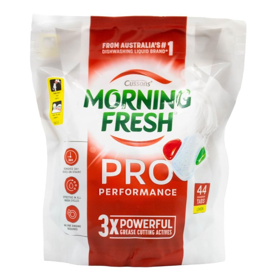 132pc Morning Fresh Dishwasher Tablets Pro Performance Cleaner Soap Lemon