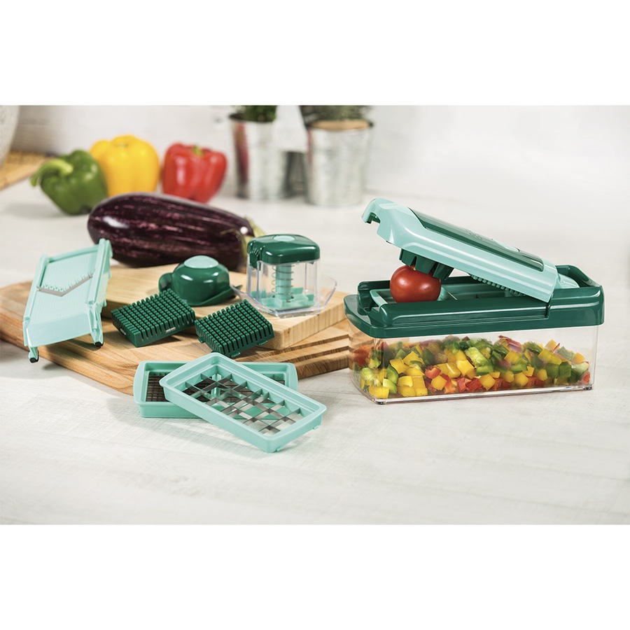13pc Genius Nicer Dicer Fusion Smart Food Vegetable/Fruit Slicer/Cutter/Chopper