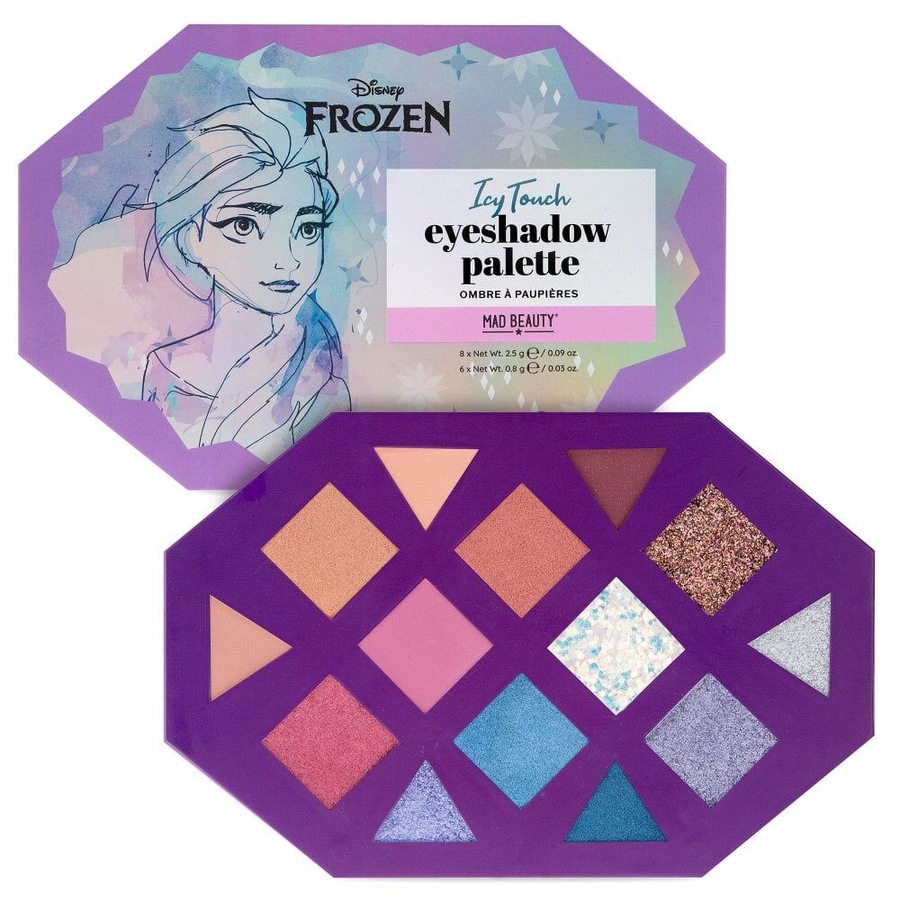 14pc Disney Frozen Icy Touch Pigmented Eyeshadow Makeup Palette Multicoloured