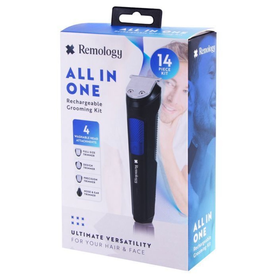 14pc Remology All In One Rechargeable Cordless Electric Trimmer Grooming Kit