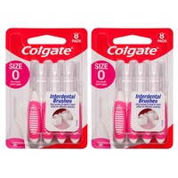16pc Colgate Interdental Brush Floss Size 0 Teeth Cleaning Toothbrush Oral Care