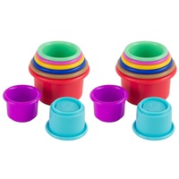 16pc Lamaze Pile & Play Cups Baby/Toddler Educational Plastic Stacking Toy 6m+