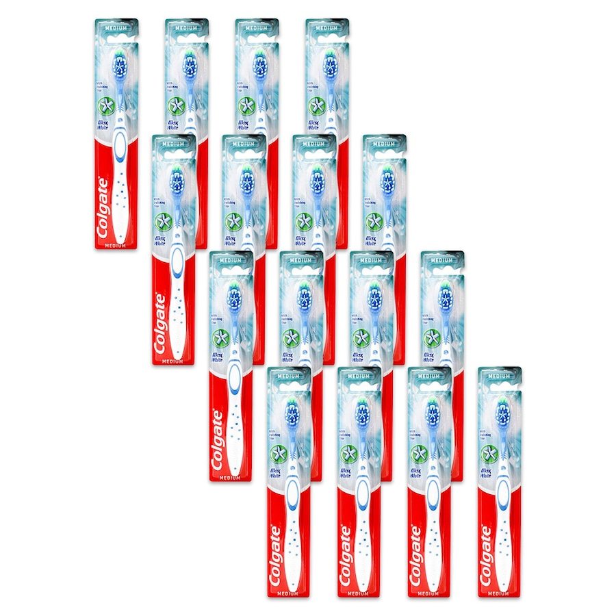 16x Colgate Toothbrush Max White Polishing Star Dental Care Teeth Cleaner Medium
